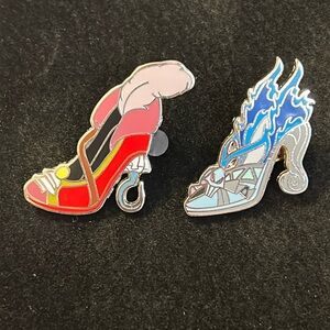 Disney Parks Trading Pins Villian High Heels Hercules and Captain Hook